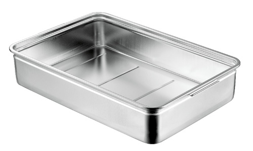 Sanitary specification food container Integral molding of handle
